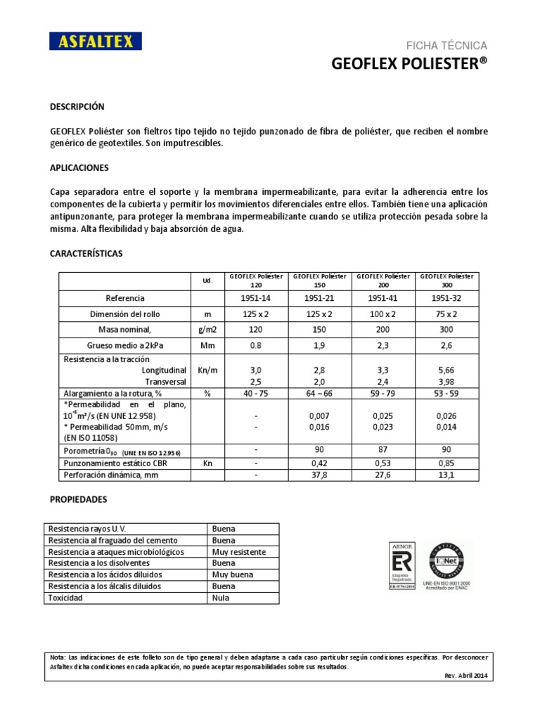 Geo Flex | PDF | Química | Materiales