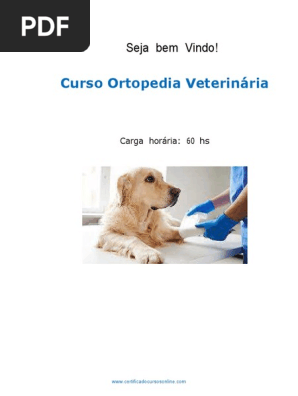 Curso Ortopedia Veterinaria  PDF  Osteoartrite  Anatomia
