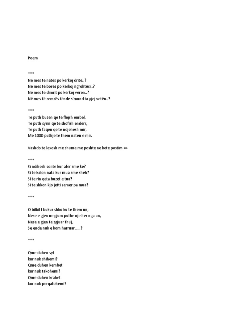 Poem | PDF
