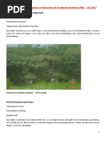 Algumas Grutas Catalogadas No Município de Prudente de Morais