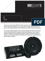 MB Quart QS216 Speaker Manual