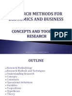 Concepts and Tools For Research