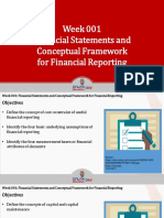Week 001 Financial Statements and Conceptual Framework For Financial Reporting
