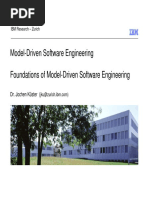 Model-Driven Software Engineering Foundations of Model-Driven Software Engineering