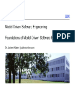 Model-Driven Software Engineering Foundations of Model-Driven Software Engineering