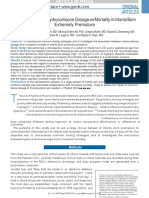 The Association of Hydrocortisone Dosage On Mortality in Infants Born Extremely Premature