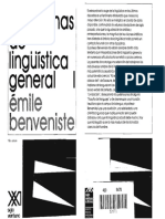 Anexo 10. Problemas de La Lingüística General I-Emile Benveniste