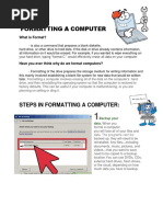 Formatting A Computer