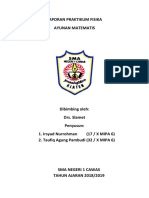 LAPORAN PRAKTIKUM FISIKA AYUNAN MATEMATIS