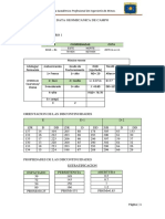 Data Geomecanica de Campo Bambamarca-taludes