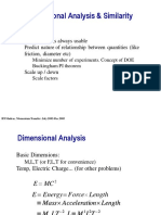 Dimensional Analysis & Similarity