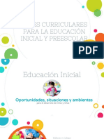 Bases curriculares para la educación inicial y preescolar