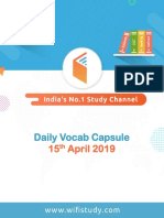 Daily Vocab Capsule: 15 April 2019