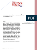 A Filosofia e A Ciência Aproximações e Distanciamentos