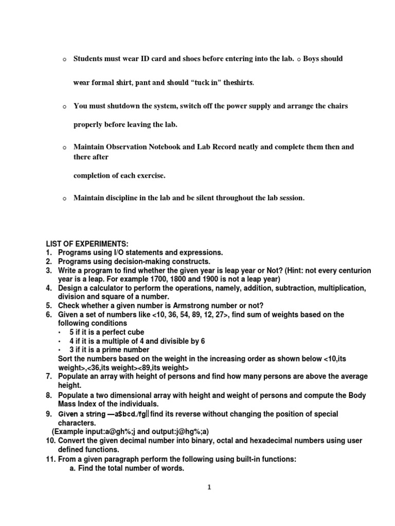 C Programming Lab | PDF | Division (Mathematics) | C (Programming Language)