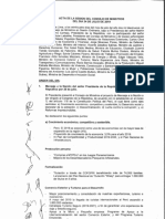 Acta de La Sesión Del Consejo de Ministros - 24 de Julio de 2019