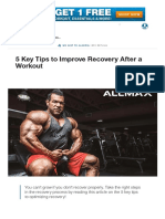 5 Key Tips to Improve Recovery After a Workout