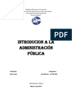 Introducion a La Administracion Publica