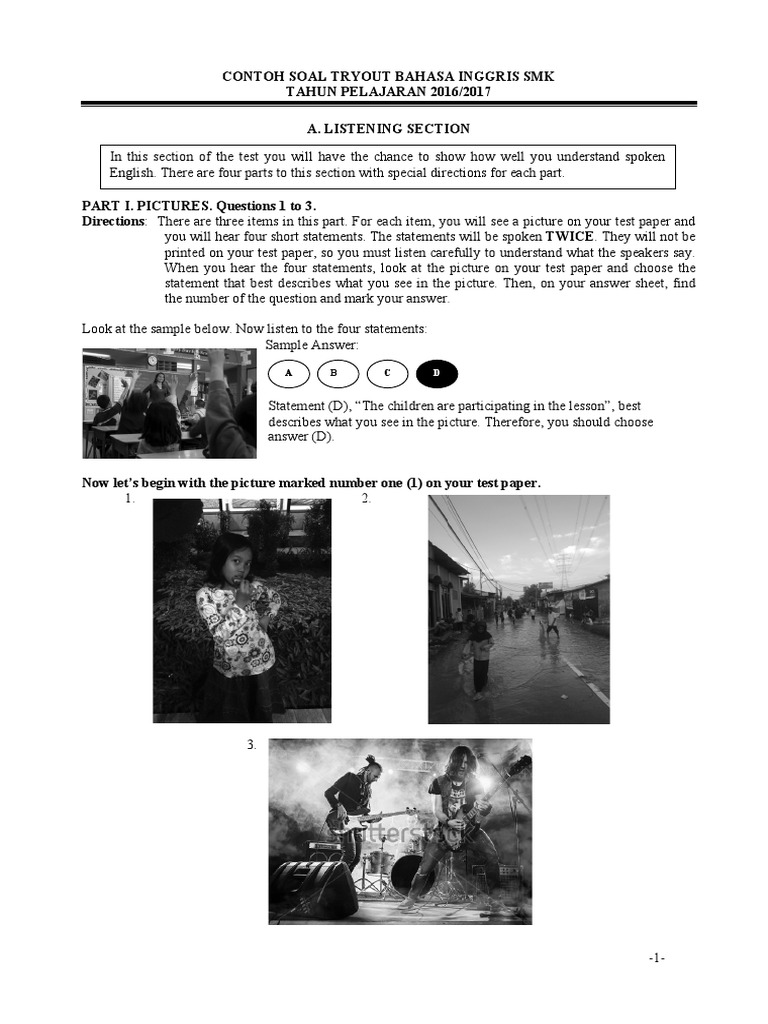 CONTOH-SOAL-TO-BHS INGGRIS_SMK | Question | Personal ...