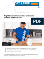 Night Gains - Should You Consume Protein Before Bed