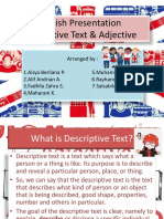 English Presentation Descriptive Text & Adjective