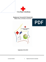 Reglamento Nacional de  Voluntariado de la Cruz Roja Colombiana  2011