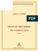Fruit of The Spirit: Vii. Faithfulness
