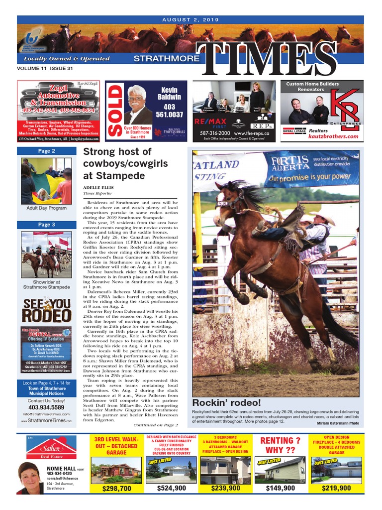 August 2, 2019 Strathmore Times | PDF | Driving Under The Influence