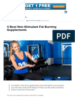 5 Best Non Stimulant Fat Burning Supplements