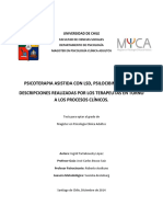 Psicoterapia Asistida Con LSD, Psilocibina y MDMA.