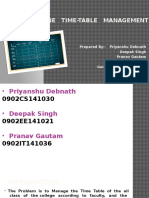 Online Time-Table Management