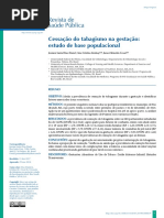 Cessação Do Tabagismo Na Gestação