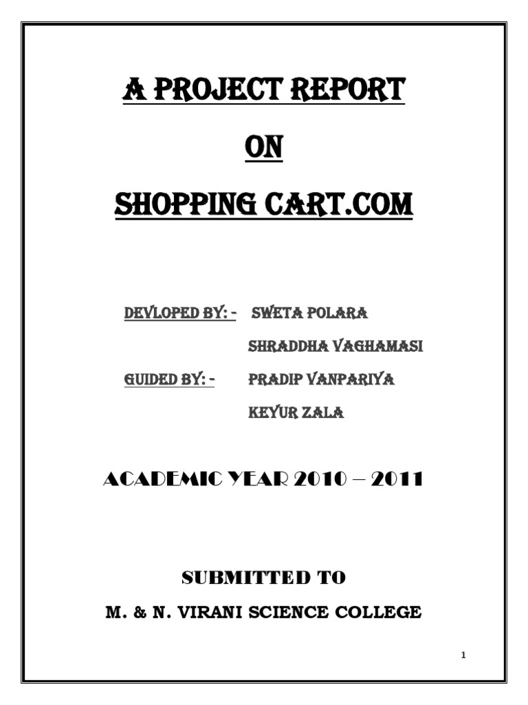Computer Hardware Shopping Cart Project | PDF | Websites | World Wide Web