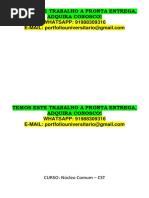 Tecnologos 1 e 2 Semestre - Temos a Pronta Entrega Adquira Ja Whatsapp 91988309316 E-mail Portfoliouniversitario@Gmail