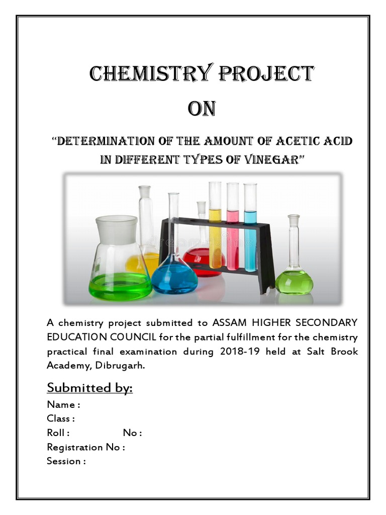Chemistry Project PDF Titration Chemistry