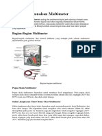 Cara Menggunakan Multimeter