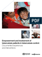 Empowerment and Involvement of Tuberculosis Patients in Tuberculosis Control
