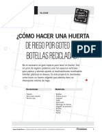 Pa-Is109 - Como Hacer Una Huerta de Riego Por Goteo Con Botellas Recicladas PDF