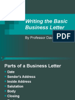 Writing The Basic Business Letter