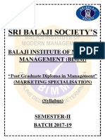 01 BIMM Marketing Sem-II 2017-19