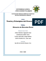 Glosario de Derecho Penal en las Diligencias Preliminares