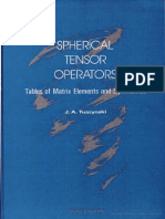 Spherical Tensors Operators