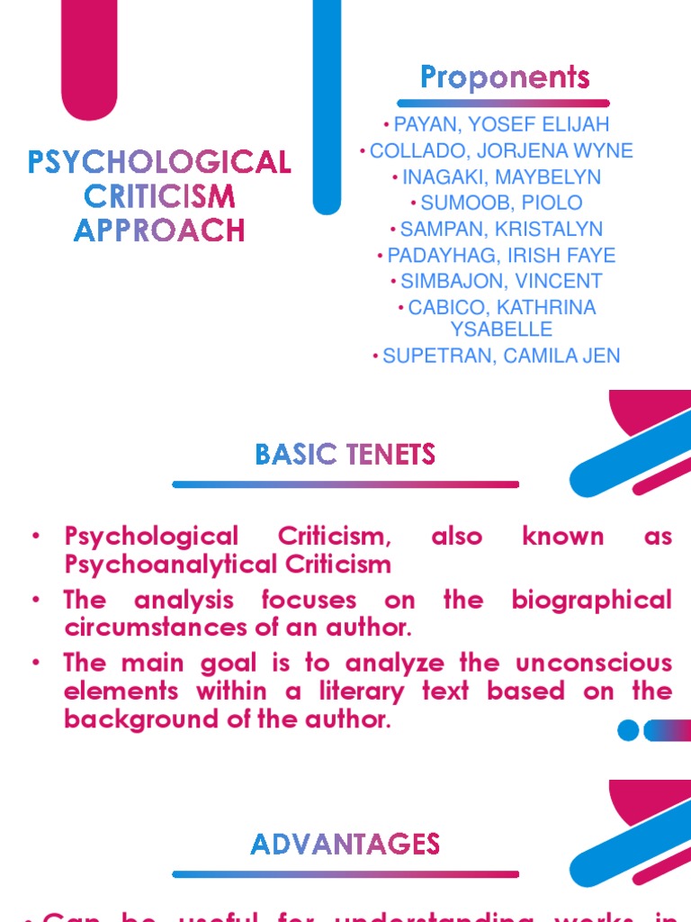 Understanding Psychological Criticism | PDF
