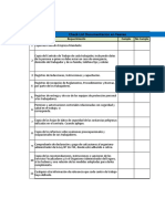 Check List Documentos Mantener en Faena