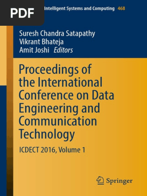 Proceedings Of The International Conference On Data Engineering And Communication Technology Icdect 2016 Volume 1 Artificial Neural Network Deep Learning