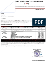 Surat Panggilan Calon Karyawan (I) KPK Indonesia Denpasar, Bali