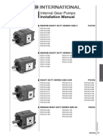 Installation manual for internal gear pumps