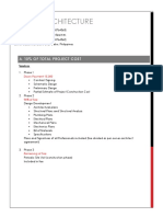 Infinite Architecture: A. 10% of Total Project Cost