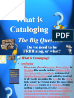 What Is Cataloging: The Big Question