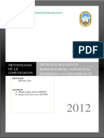 Trabajo Terminado Plasticos Biodegradables a Partir de La E. Coli Recombinante